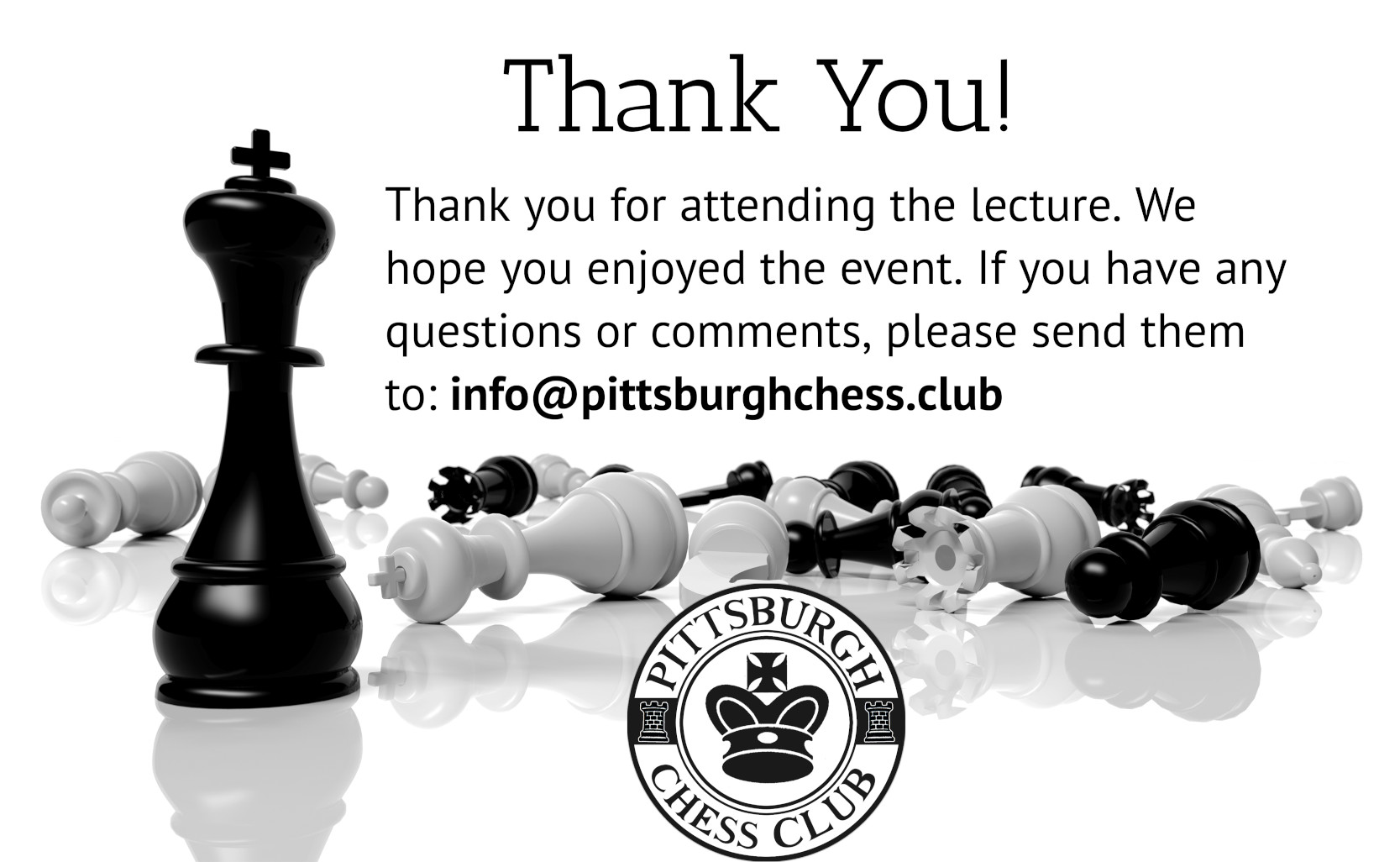 Thank you for attending the lecture.