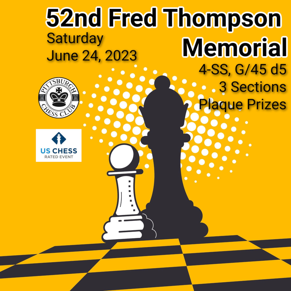 2023 Fred Thompson Memorial Winners - Pittsburgh Chess Club